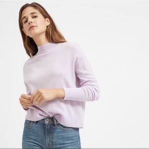 Everlane Cropped Mockneck Cashmere Sweater